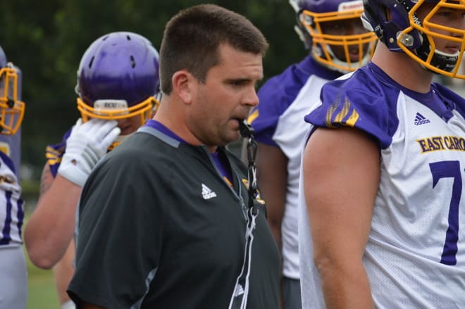 ECU offensive line coach Geep Wade has exited after two years on the job under Scottie Montgomery.