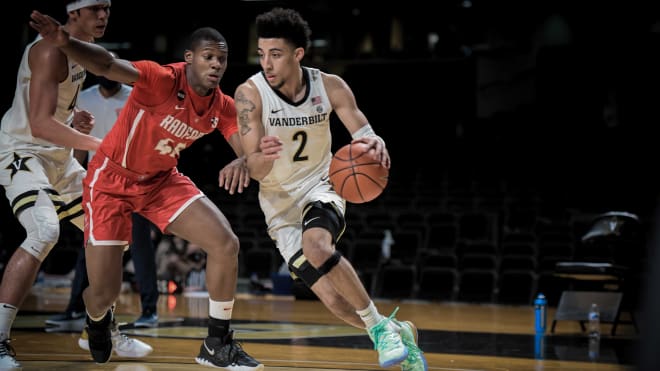 Scotty Pippen, Jr. scored 25 points to lead Vanderbilt to a win over Radford on Saturday. 