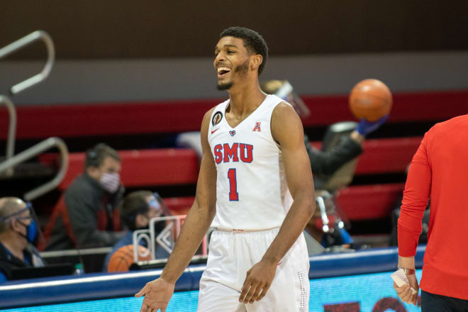 Feron Hunt had 16 points and 10 rebounds in SMU's 79-68 win over Temple Monday afternoon.