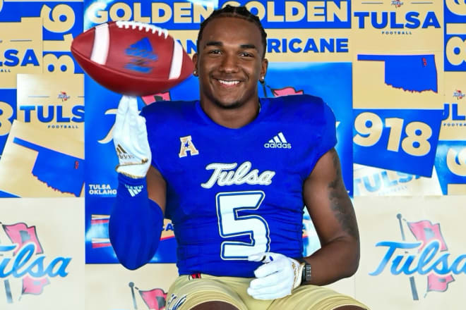 Chase Garnett during his official visit to Tulsa on June 7.