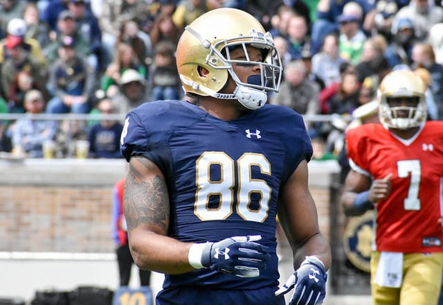 Alize Mack's return this spring provided Notre Dame another weapon at tight end.