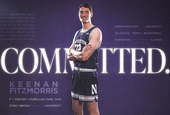 Center Keenan Fitzmorris announced his commitment to Northwestern on April 28.