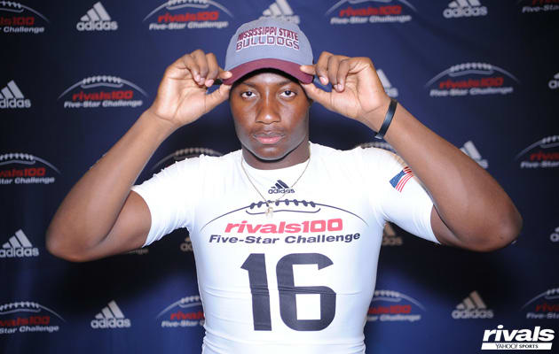 Mississippi State quarterback commit Jalen Mayden at the Rivals100 Five-Star Challenge presented by Adidas