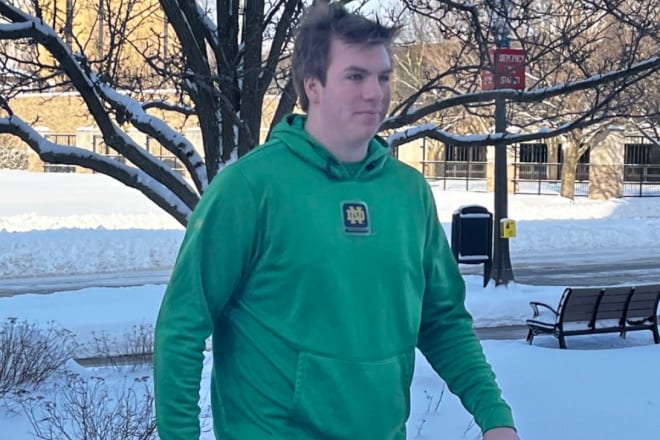 Notre Dame welcomed Augustine back to campus for junior day last month. Although Brunswick played most of its games on Saturday's, Augustine had an open date last September and visited the Irish for their game vs. Ohio State.