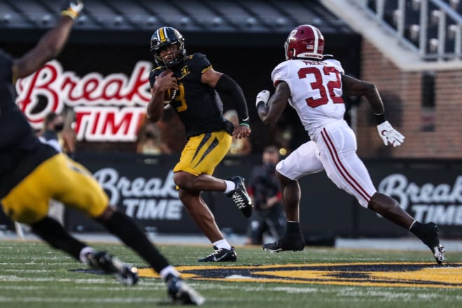 Missouri quarterback Shawn Robinson had an up-and-down day in his Tiger debut.