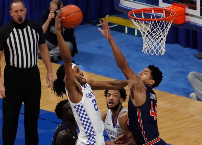 Kentucky's Isaiah Jackson went up for a dunk attempt in Saturday's game against Auburn at Rupp Arena.