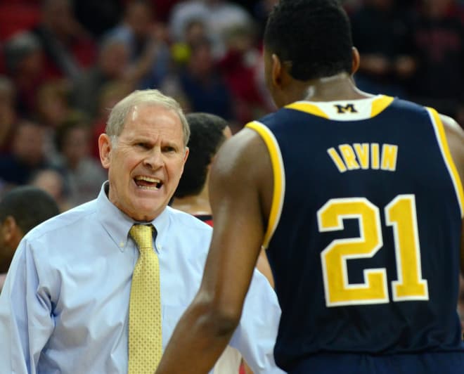 John Beilein, Zak Irvin and Michigan hope to improve to 9-7 in Big Ten play with a win over Purdue.