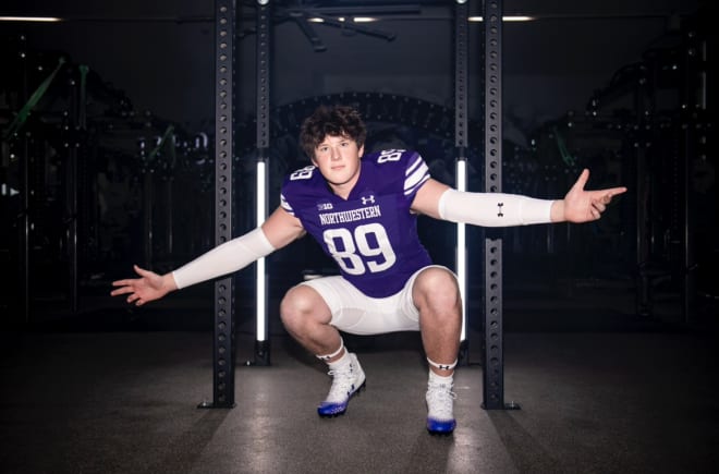 Dennis Rahouski committed to Northwestern on Jan. 29, two days after his official visit.