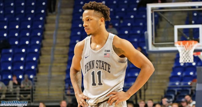 Penn State junior Lamar Stevens played just 22 minutes Saturday against N.C. State with foul trouble. 