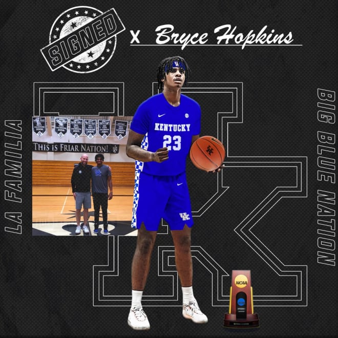Bryce Hopkins signed with Kentucky Wednesday