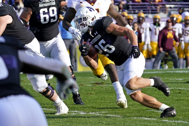 Evan Hull, who ran for 107 yards against Minnesota, deserves more carries, says Thomas.