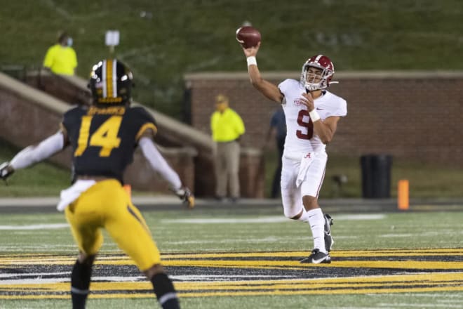 Bryce Young, a five-star recruit in the class of 2020, is set to take over as Alabama's starting quarterback. (AP Photo/L.G. Patterson)