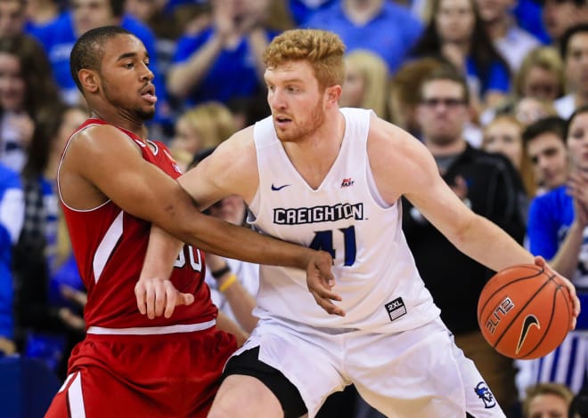 Creighton's Geoffrey Grosselle scored 15 points to lead the Bluejays to their fifth straight victory over Nebraska on Wednesday night in Omaha.