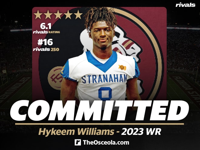 Rivals100 WR Hykeem Williams verbally commits to the Florida State Seminoles