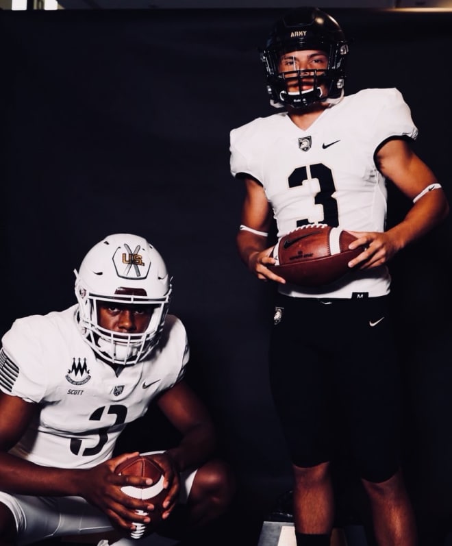 Two of Army future QBs: Dedrick Wilson & Dillion Gabriel during their official visits last weekend