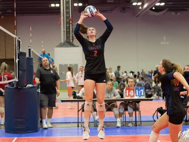 Nebraska 2025 commit Campbell Flynn, the No. 1-ranked setter in the country who picked the Huskers over Texas.