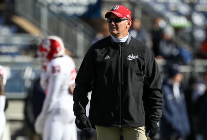 Indiana head coach Tom Allen was named a semifinalist for the Coach of the Year award. (USA Today Images)