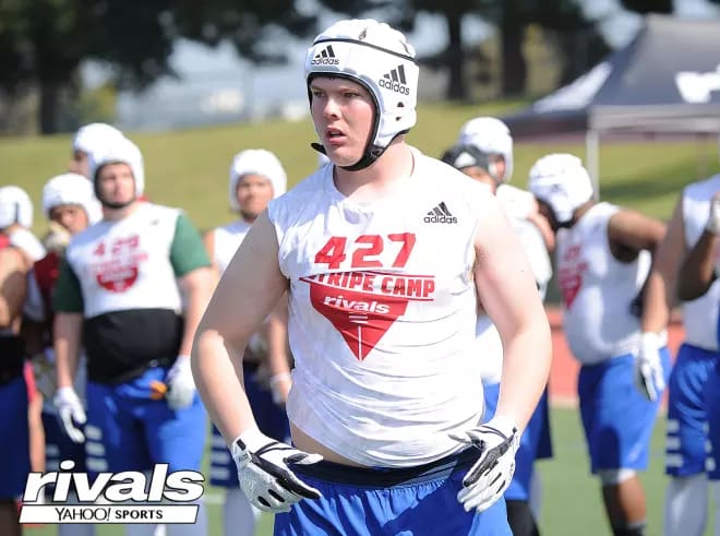 Three-star offensive tackle Reece Atteberry is versatile enough to play center, guard and tackle.