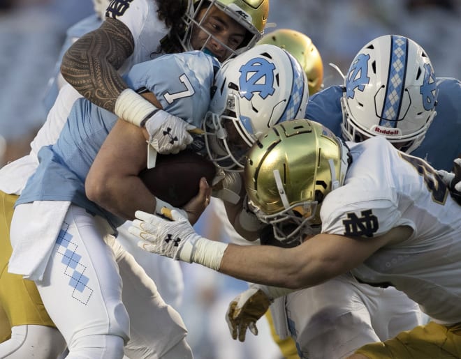 Notre Dame Fighting Irish football vs. the North Carolina Tar Heels in 2020