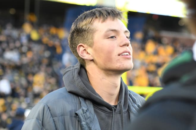 Class of 2021 in-state hoops prospect Payton Sandfort visited the Hawkeyes in October.