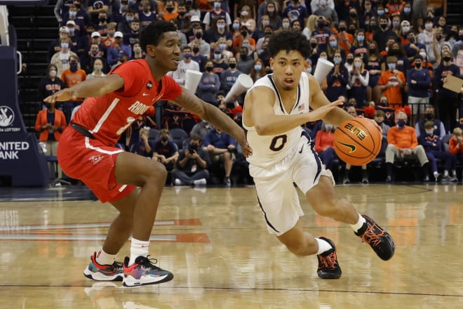 Kihei Clark has appeared in 100 games in a UVa basketball uniform heading into Monday's Iowa matchup.