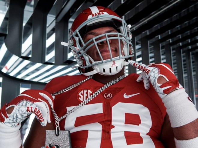 McVay poses during a January visit to Alabama for a JR Day