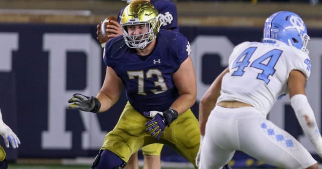 Notre Dame Fighting Irish football junior offensive guard Andrew Kristofic