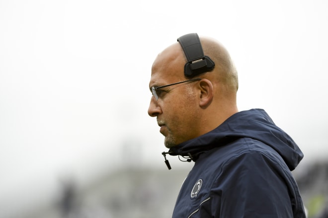 Penn State coach James Franklin's team is looking for answers after two consecutive losses. AP photo