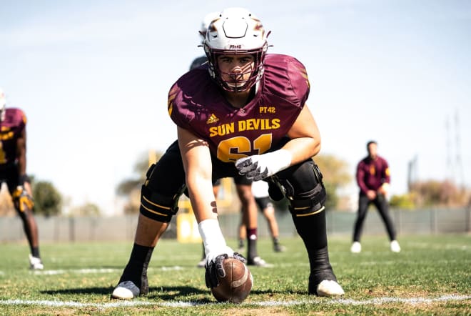 In his third year at ASU Dohnovan West's role comes full circle starting at center (Sun Devil Athletics Photo)