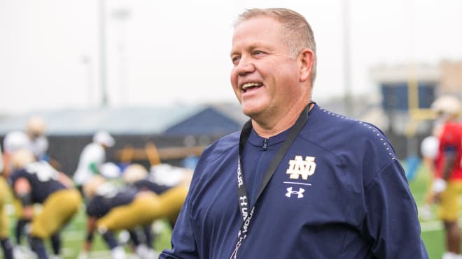 Notre Dame Fighting Irish football head coach Brian Kelly