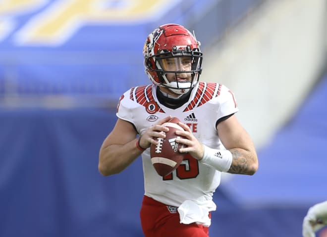 NC State Wolfpack football quarterback Devin Leary 