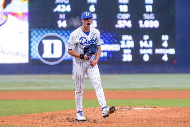 Duke lefty Jonathan Santucci will be back as the Blue Devils' Friday night starter after only making seven starts last year. 