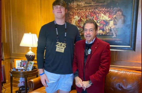 Tuscaloosa OL Wilkin Formby received an offer from Alabama on Saturday.
