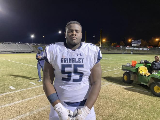 Greensboro (N.C.) Grimsley junior lineman Jamaal Jarrett attended NC State's Junior Day on Sunday.