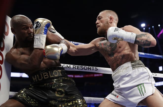 UFC fighter Conor McGregor boxed against Floyd Mayweather Jr. last summer, but lost.