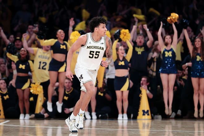 Michigan Wolverines basketball senior Eli Brooks scored in double figures 13 times last year. 