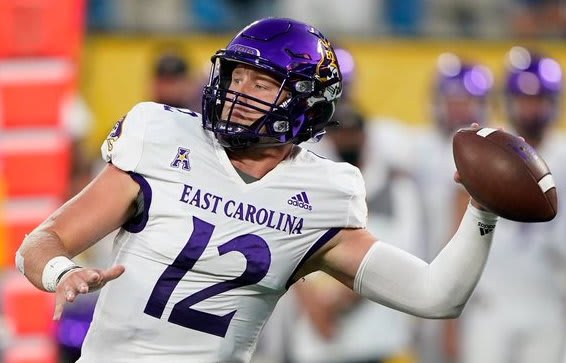 Holton Ahlers and East Carolina took the game into overtime before falling to Houston 31-24.  
