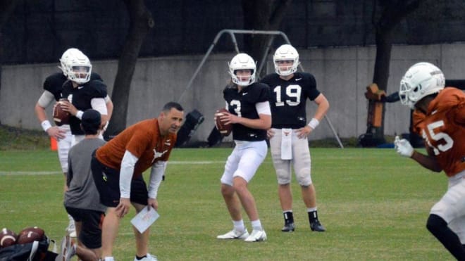 The West Virginia Mountaineers football program is preparing for each Texas QB.