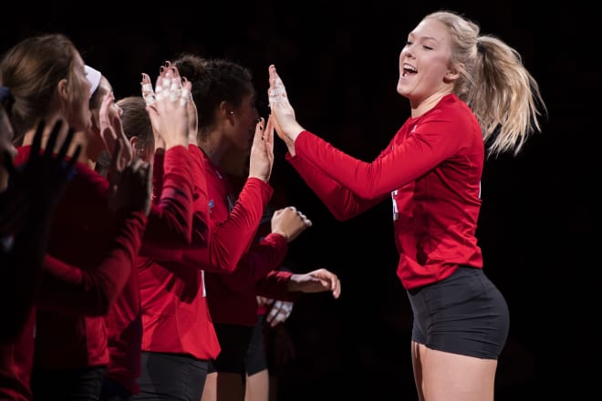 Nebraska volleyball player Lauren Stivrins is back for final season