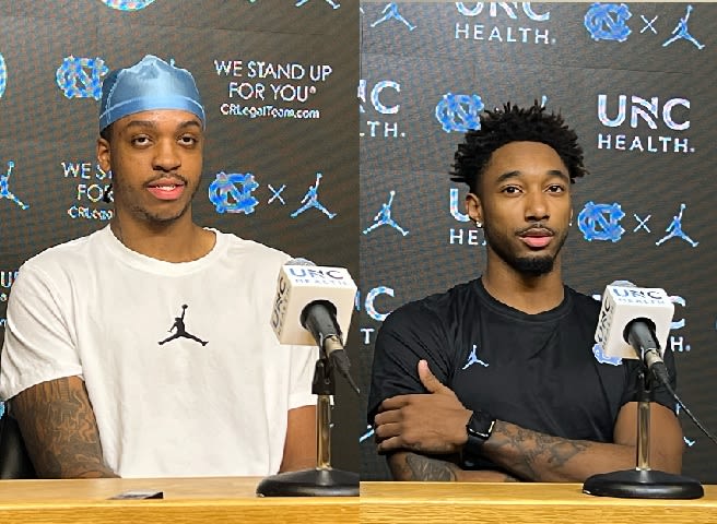 Tar Heels Armando Bacot and Leaky Black met with the media Thursday to discuss 