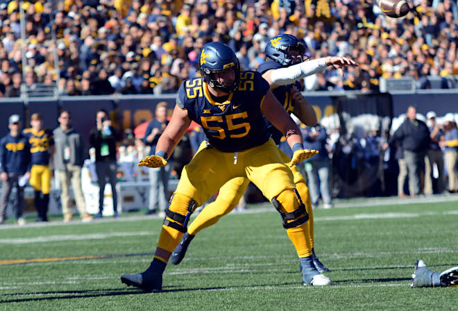 Rimac has taken to his role on the West Virginia Mountaineers offensive line. 