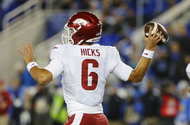 Ben Hicks came off the bench and was Arkansas' best offensive player against Kentucky.