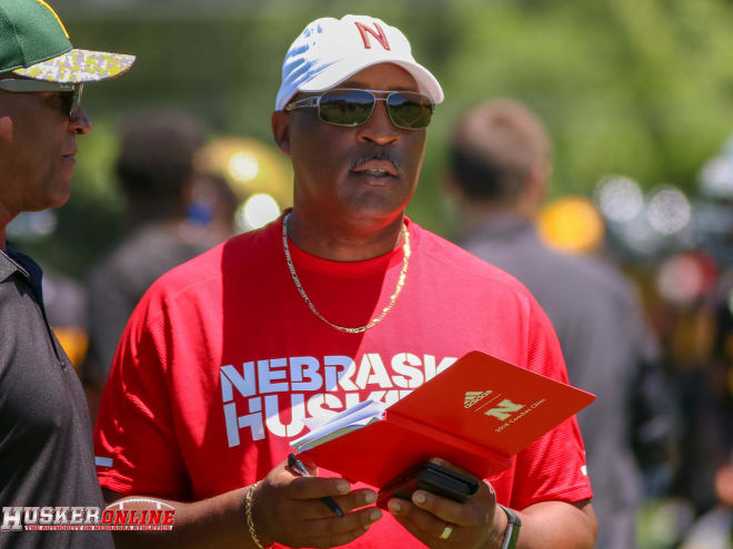 Nebraska TE's coach Sean Beckton. 