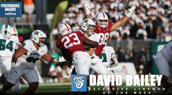 David Bailey picks up Pac-12 Player of the Week honors. 