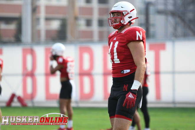 Austin Allen and Nebraska's tight ends were the center of attention during Nebraska's fifth fall camp practice on Wednesday.