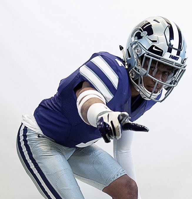 Mississippi State commit Gregory Brooks, pictured on his official visit to Kansas State.