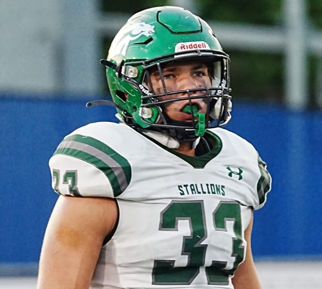 Through four games, ODU commit Hunter Malecki has racked up 47 tackles - 30 of the solo variety - with 13 stops for loss for the South County Stallions