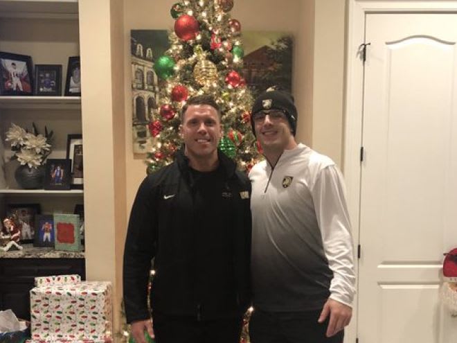 Incoming QB Collin Guggenheim received an in-home visit from Army fullback Mike Viti on Sunday