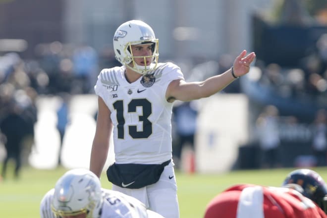 Jack Plummer's big day led Purdue past Maryland in 2019's Homecoming game (USA Today Sports)