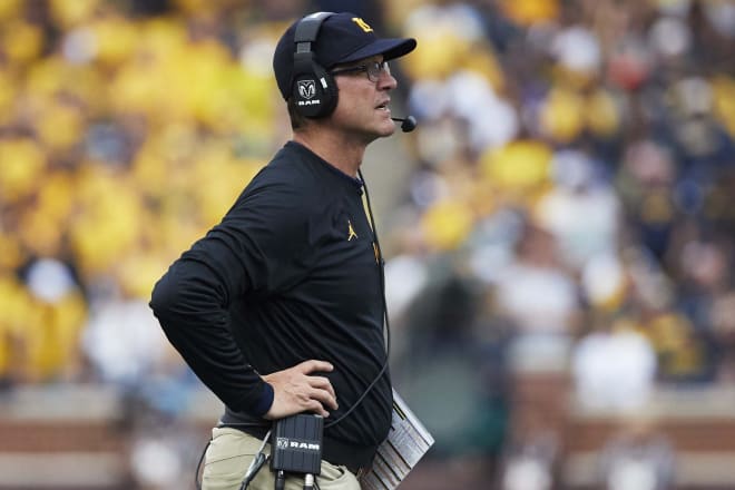 Jim Harbaugh expects his Michigan Wolverines to come out firing from the opening gun on Saturday.